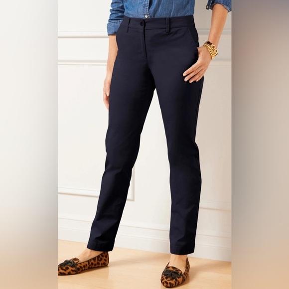 Talbots Pants - NEW - Talbots PERFECT CHINOS. COLOR 
INDIGO BLUE. 10P